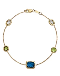 Bloomingdale's Fine Collection Mixed Cut Multi Gemstone Bracelet