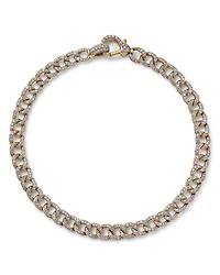 Bloomingdale's Fine Collection Pave Diamond Chain Link Bracelet