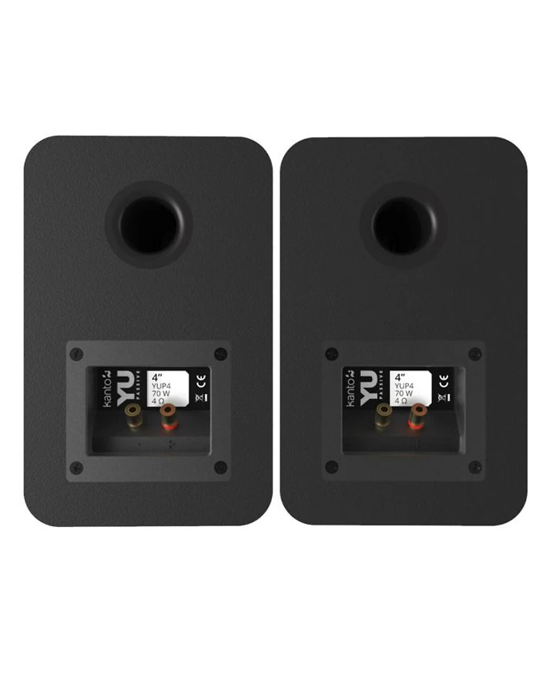 YUP4 Passive Bookshelf Speakers with 1" Silk Dome Tweeter & 4" Kevlar Woofer - Pair