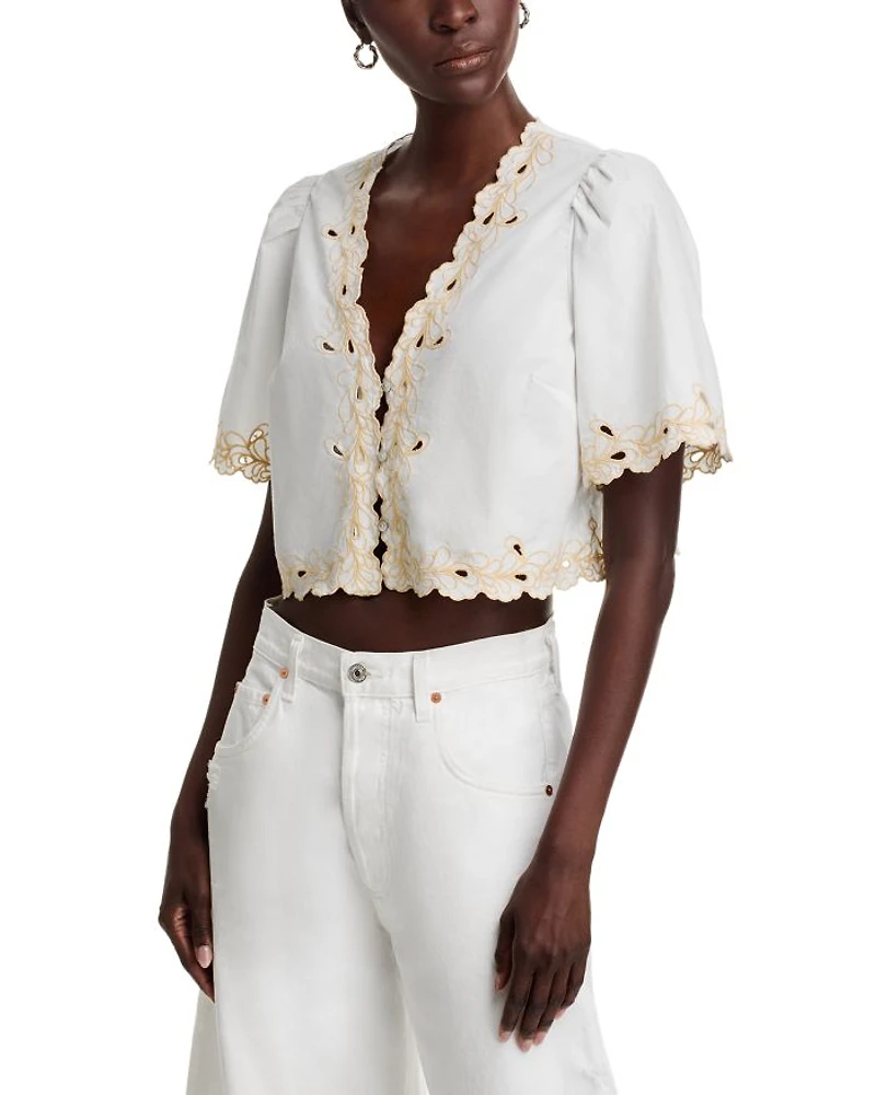 Cataluna Scalloped Blouse