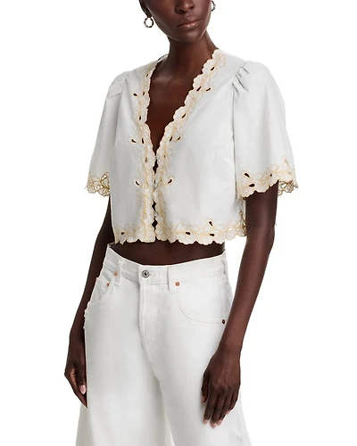 Cataluna Scalloped Blouse