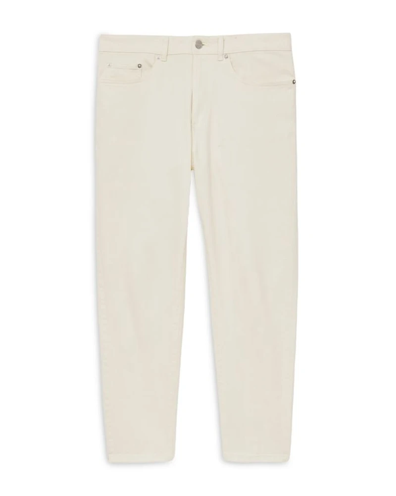 Rathbone Cropped Relaxed Fit Jeans White