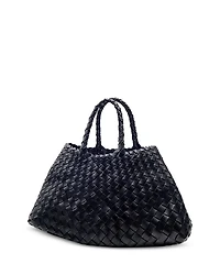 Santa Small Crocheted Leather Bag