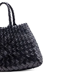 Santa Small Crocheted Leather Bag