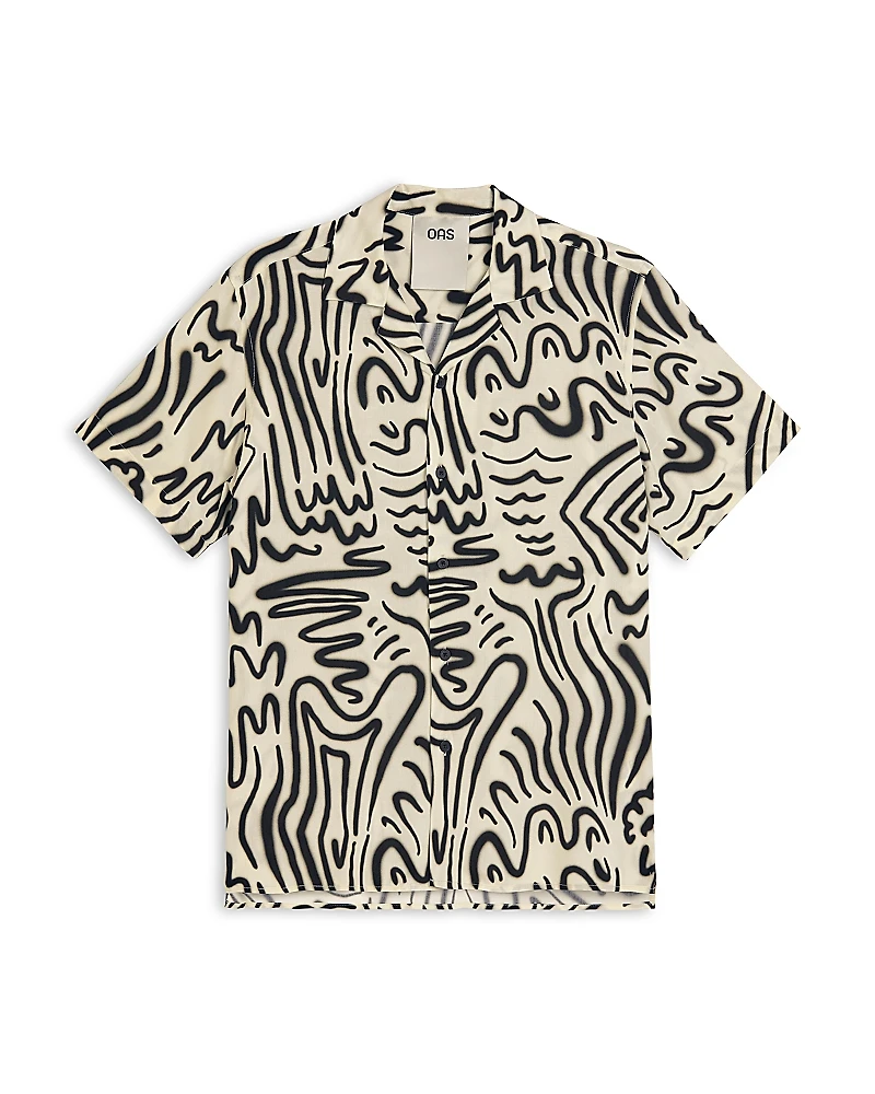 Oas Aerosol Printed Camp Shirt