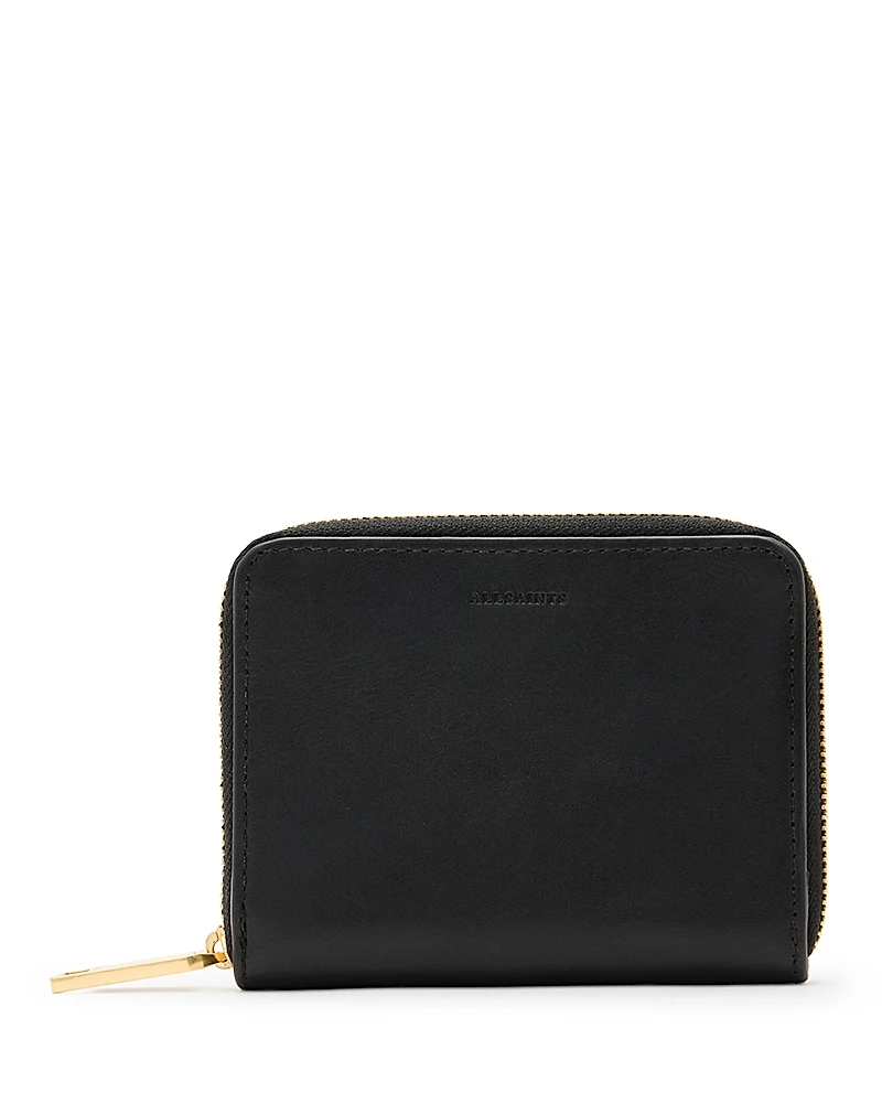 Allsaints Lena Hex Leather Zip Wallet