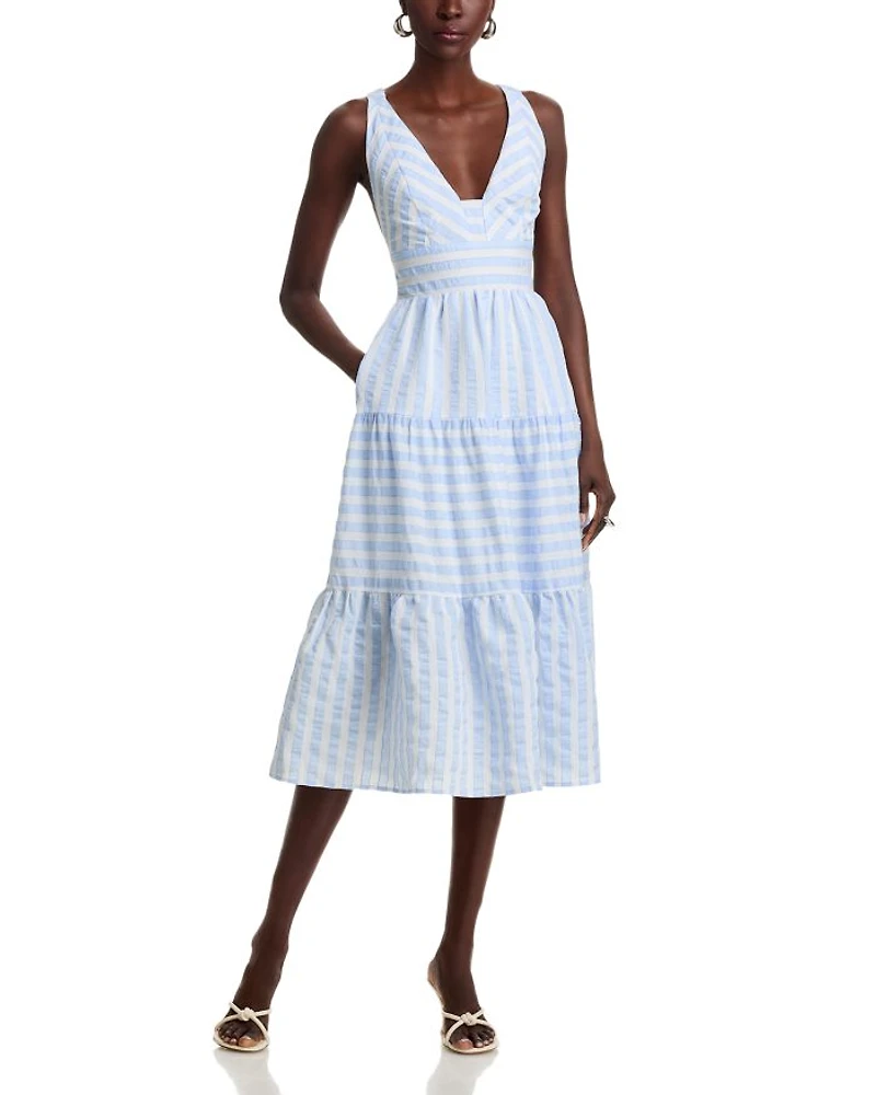 Textured Midi Dress - Exclusive