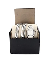 Serpenti Tubogas Double Spiral Quartz Watch in Stainless Steel 23mm