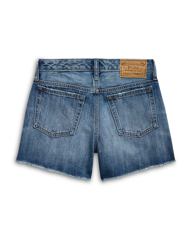 Girls' Distressed Cotton Denim Short - Big Kid