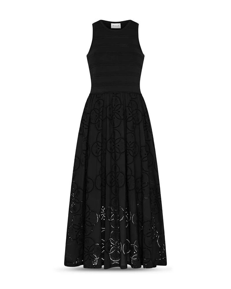 Embroidered Eyelet Dress