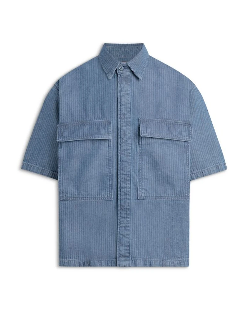 Short Sleeve Button Front Shirt