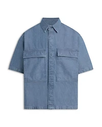 Short Sleeve Button Front Shirt