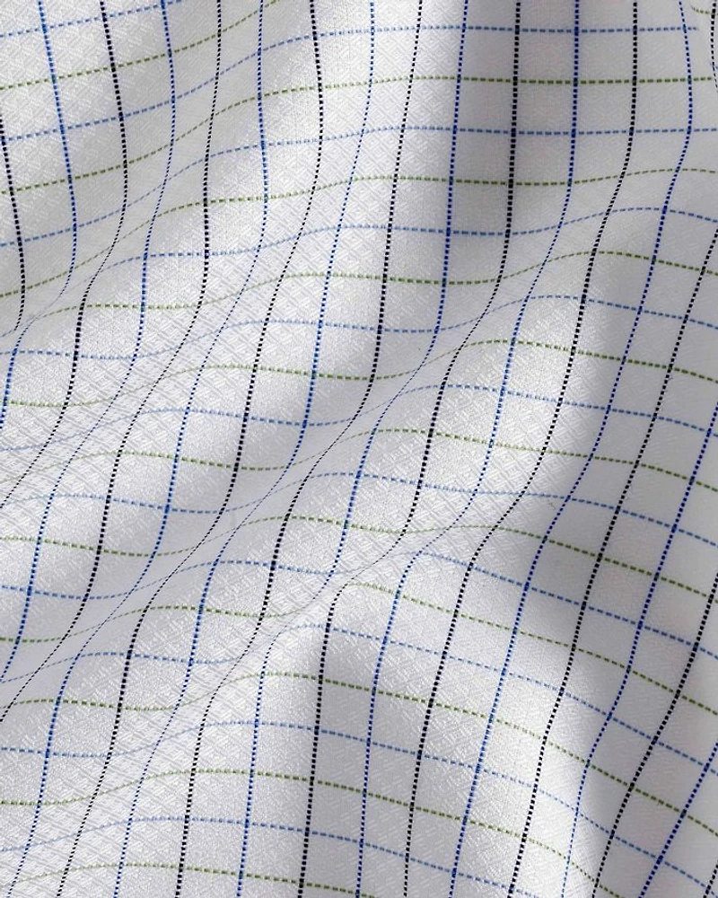 Trim Fit Dobby Tattersall Check Dress Shirt