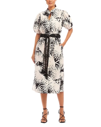 Karen Kane Puff Sleeve Shirt Dress