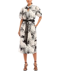 Karen Kane Puff Sleeve Shirt Dress