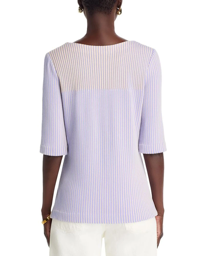 Multi-Stripe Knit Tunic