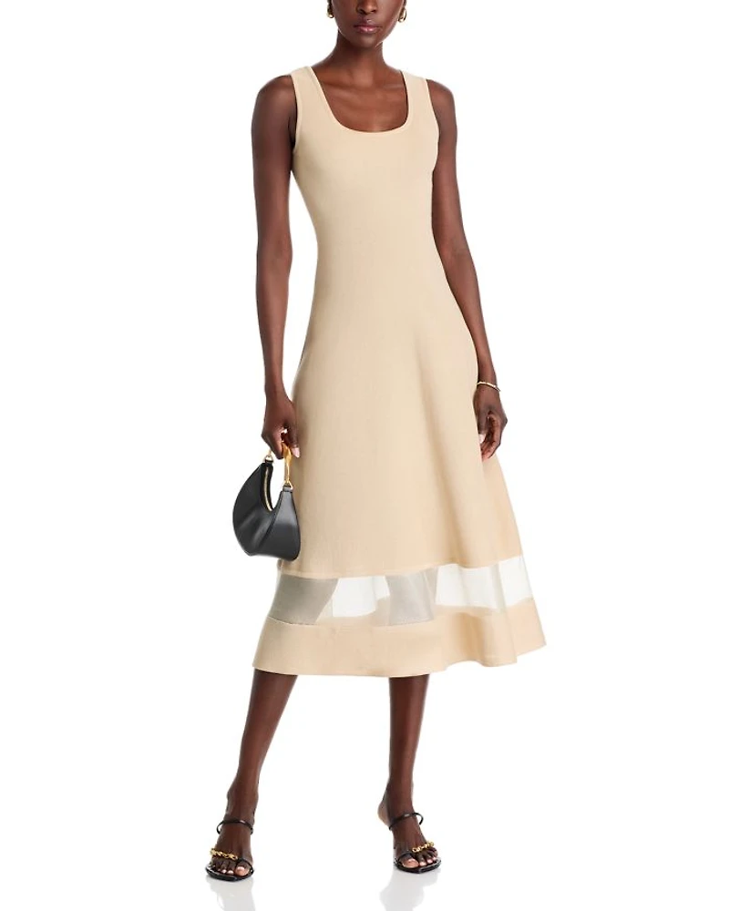 Modern Fit & Flare Midi Dress