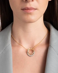 Solanales Crystal Orbit Necklace, 16"