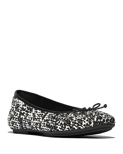 FitFlop Women's Delicato Bow Woven Ballet Flats