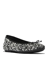 FitFlop Women's Delicato Bow Woven Ballet Flats