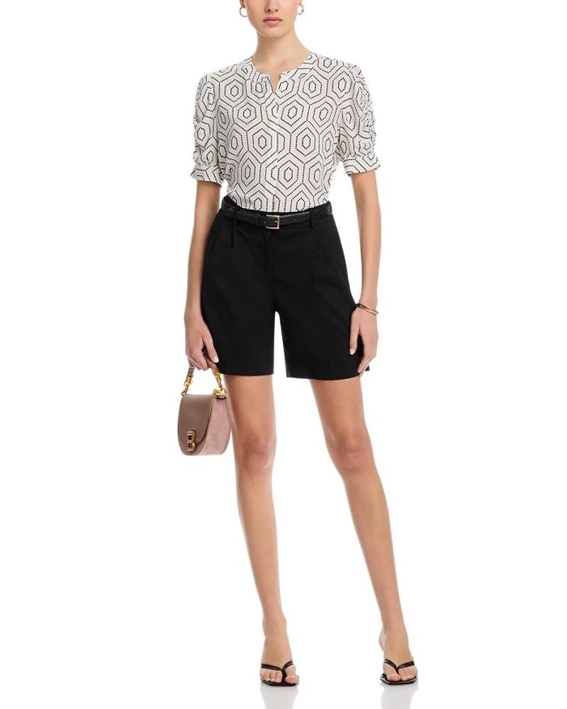 Ruched Sleeve Blouse