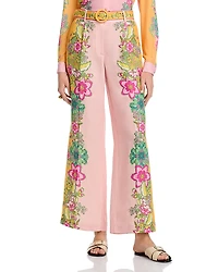 T Tahari Printed Wide Leg Pants