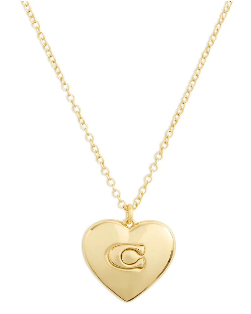 Signature Heart Pendant Necklace, 16"