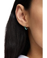 Hint of Shimmer Huggie Hoop Earrings