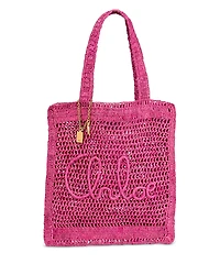Chloe Summer Banana Raffia Tote