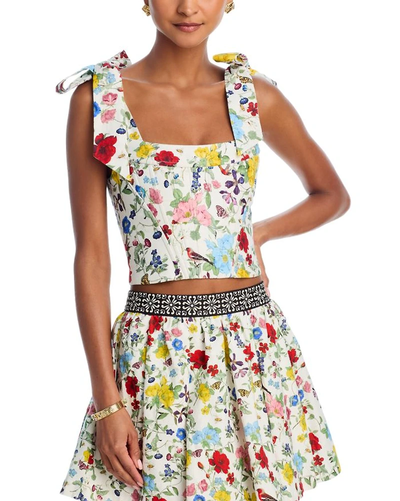 Clara Shoulder Bow Bustier Top