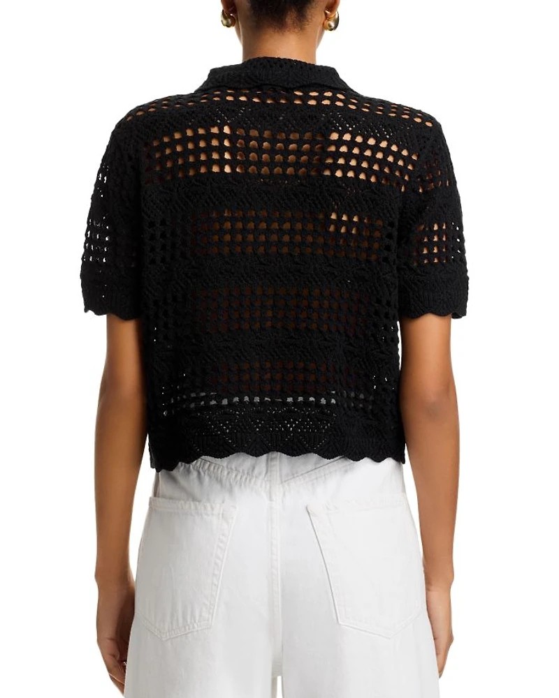 Crochet Knit Shirt