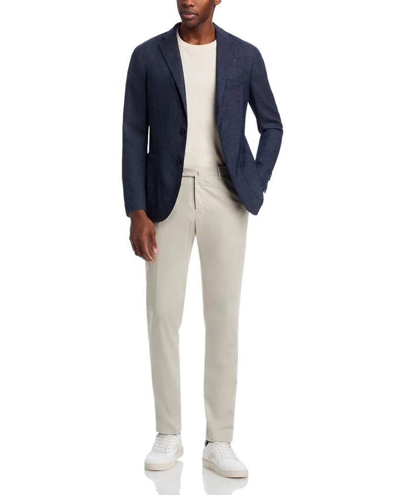 Garment Dyed Mélange Hopsack Slim Fit K. Jacket