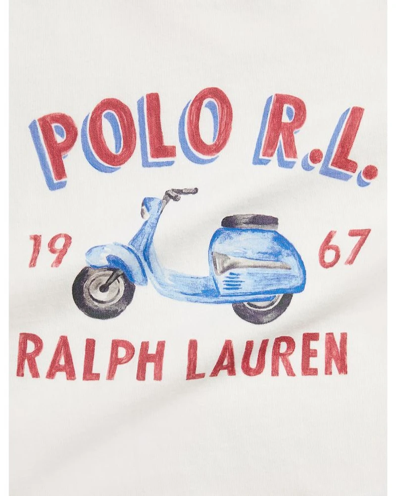 Boys' Logo Cotton Tee & Chambray Short Set - Baby