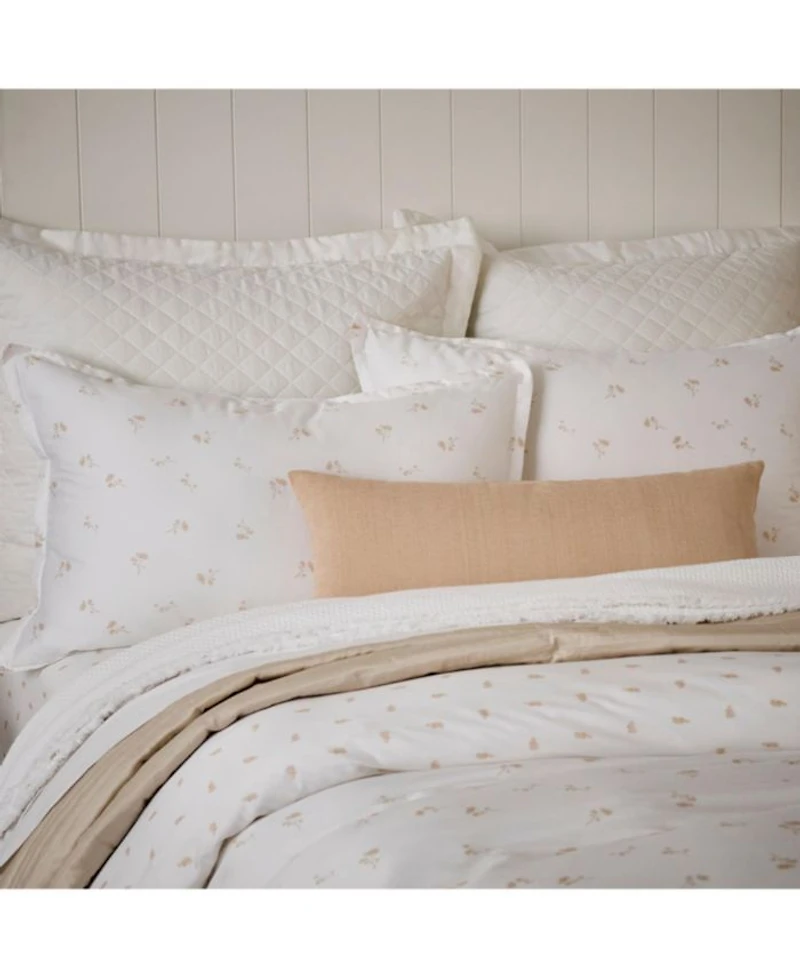 Flora Linen 4 Piece Duvet Cover Set, Full