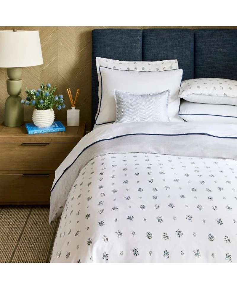 Feuille Bluer Linen 4 Piece Set, Full