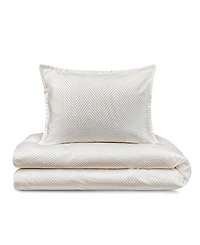 Domani Home Leze Taupe Linen Set 4 Piece Set