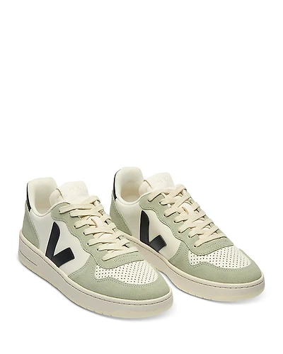 Veja Men's V-10 Low Top Leather Sneakers