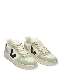Veja Men's V-10 Low Top Leather Sneakers