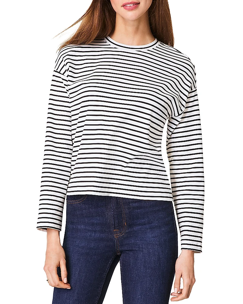 Spanx Cool Cotton Boxy Long Sleeve Tee