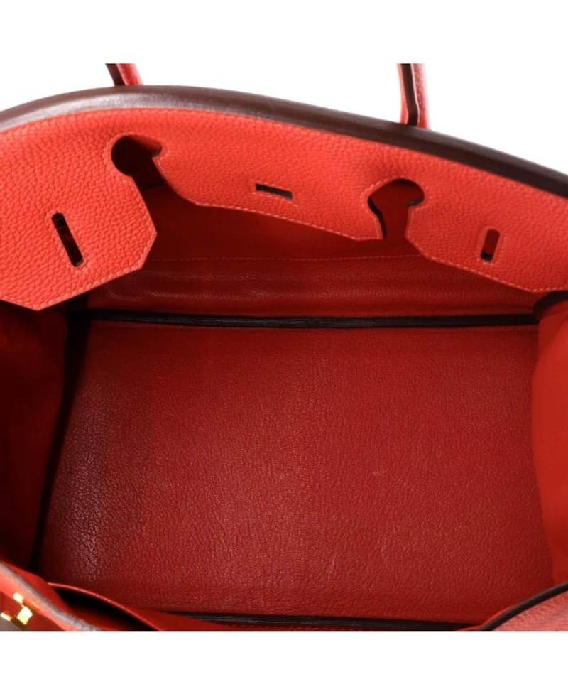Birkin 30 Handbag Red Togo with Gold Hardware