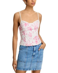 Nia Fremont Floral Print Tank Top