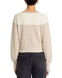 Bea Crewneck Cardigan Sweater