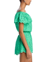 Strapless Eyelet Romper - Exclusive