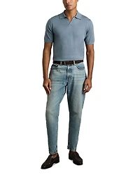 Duchie Regular Fit Open V Neck Polo