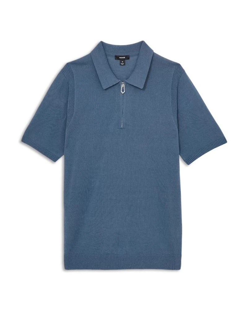 Berkley Slim Fit Quarter Zip Knit Polo Shirt