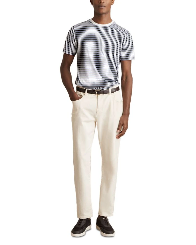 Regular Fit Mercerised Striped Tee