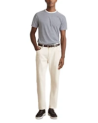 Regular Fit Mercerised Striped Tee