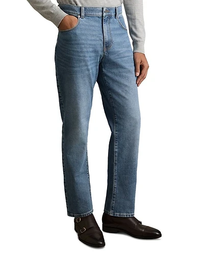Bishopgate Straight Fit Jeans Mid Blue Wash