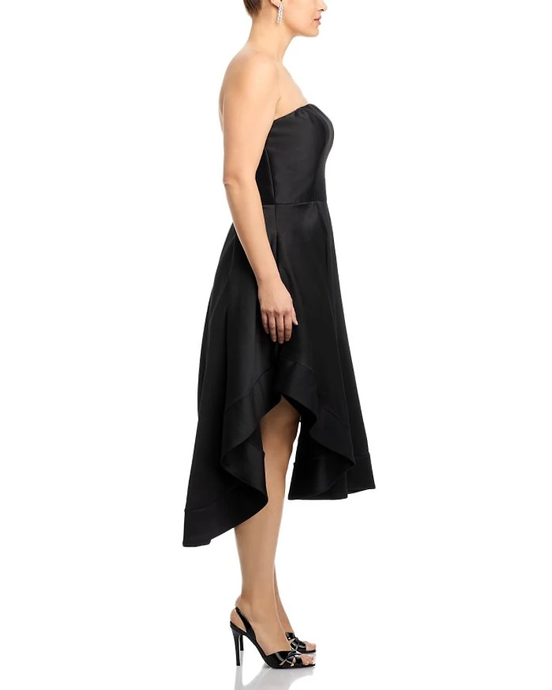 Mikado Strapless Midi Gown - Exclusive