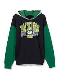 Junk Food Clothing Unisex Nfl Green Bay Packers Tri Color Block Hoodie